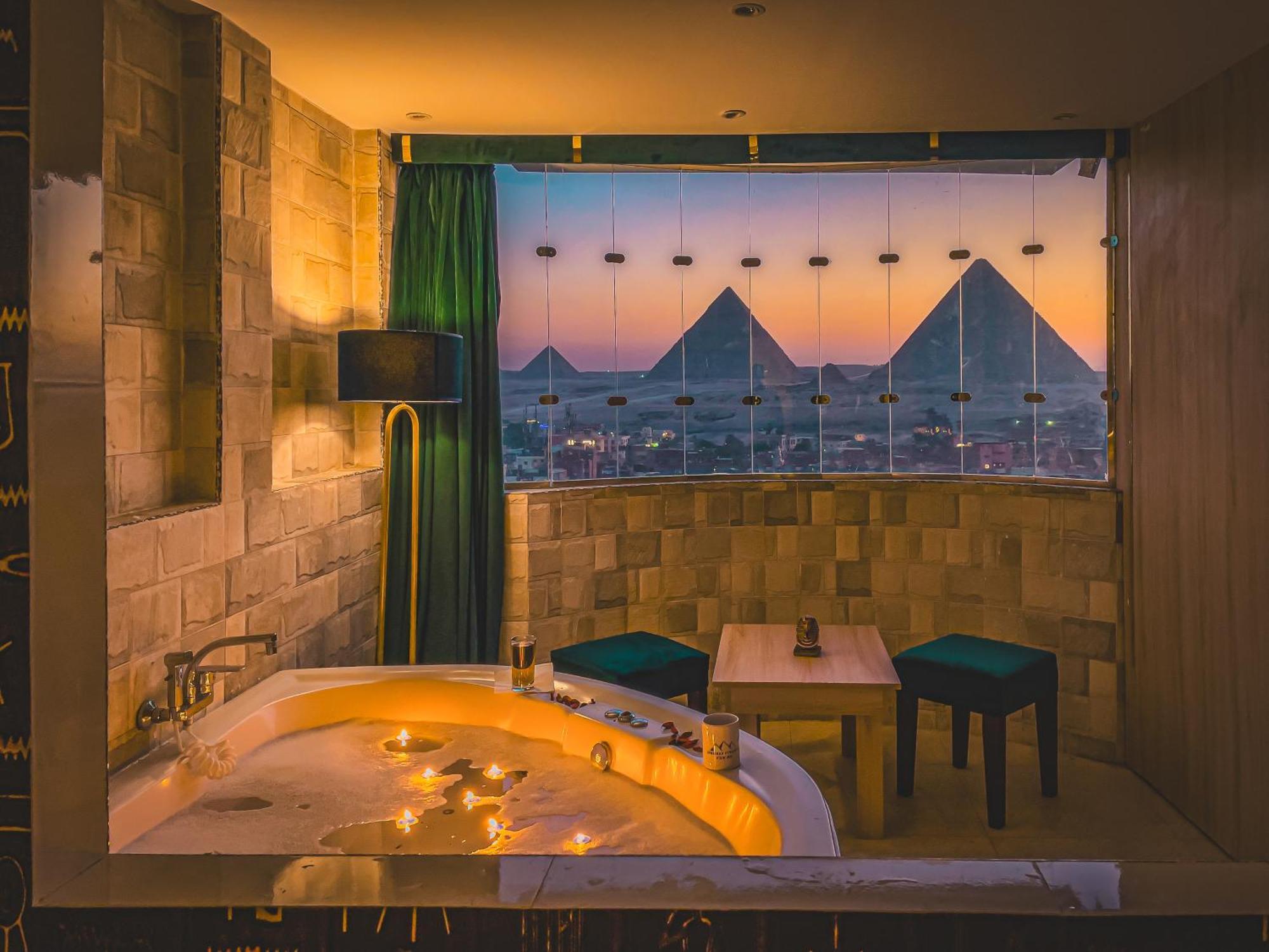 Jumeirah Pyramids View Inn Kafret el-Gabal Kültér fotó